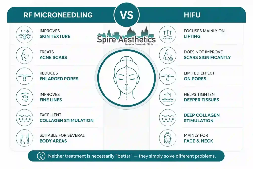 RF Microneedling vs HIFU: Which Treatment Gives Better Results Waltham Forest?